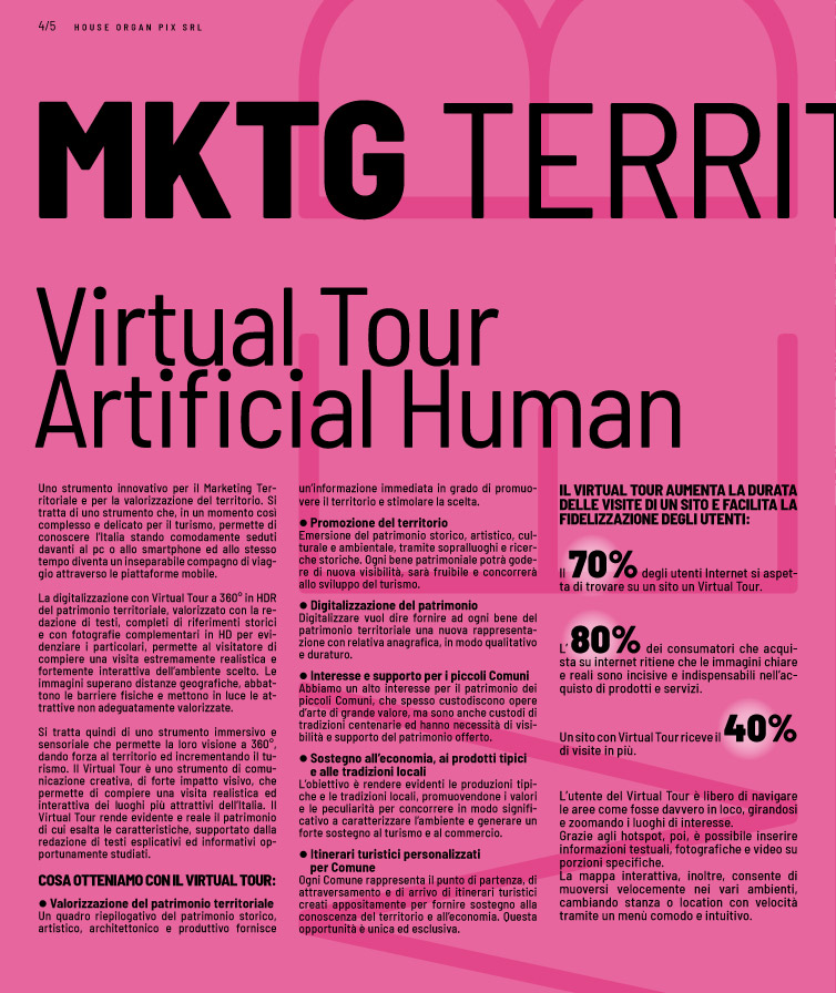 Marketing Territoriale Virtual Tour Artificial Human