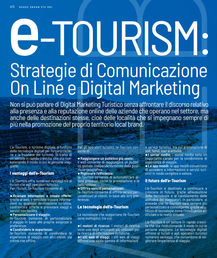 E-tourism Strategie di Comunicazione On Line e Digital Marketing