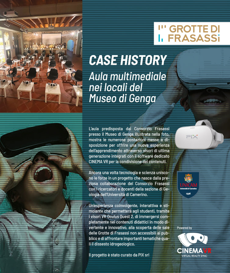 Laboratorio di Realtà Case History Aula multimediale nei locali del Museo di Genga