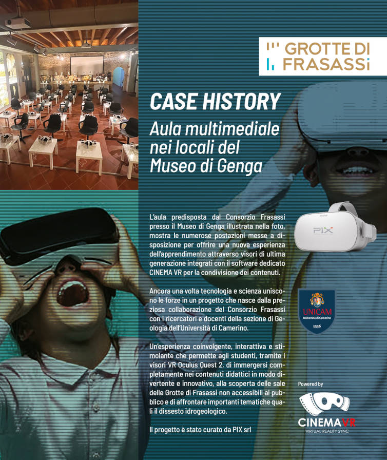 Laboratorio di Realtà Virtuale Case History Aula multimediale nei locali del Museo di Genga